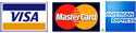 MasterCard / VISA / AMEX Net 30 with Credit Approval